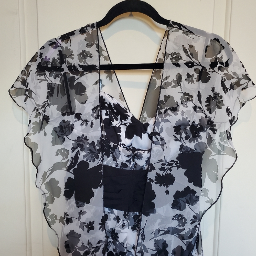 Dressbarn Black and White Dress - Picture 8 of 11